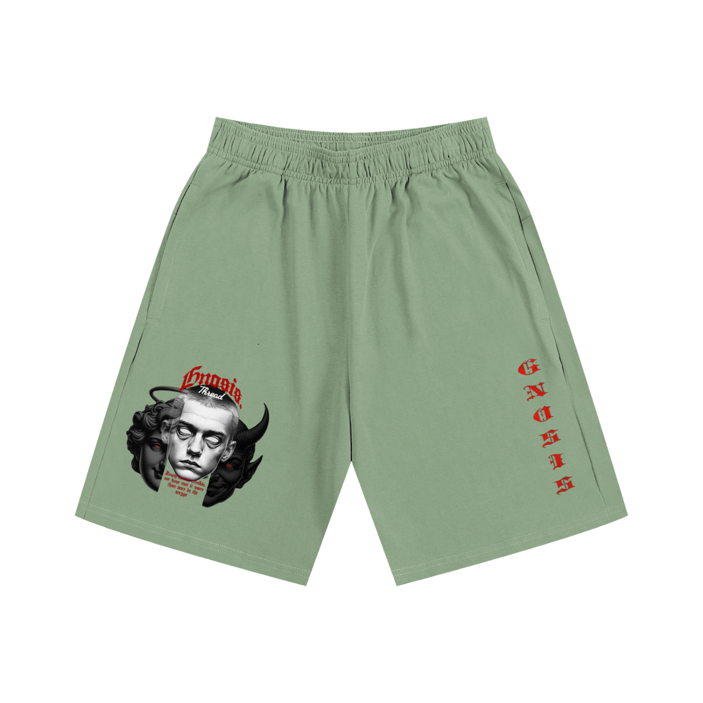 "Two Sides" Heavyweight Cotton Shorts