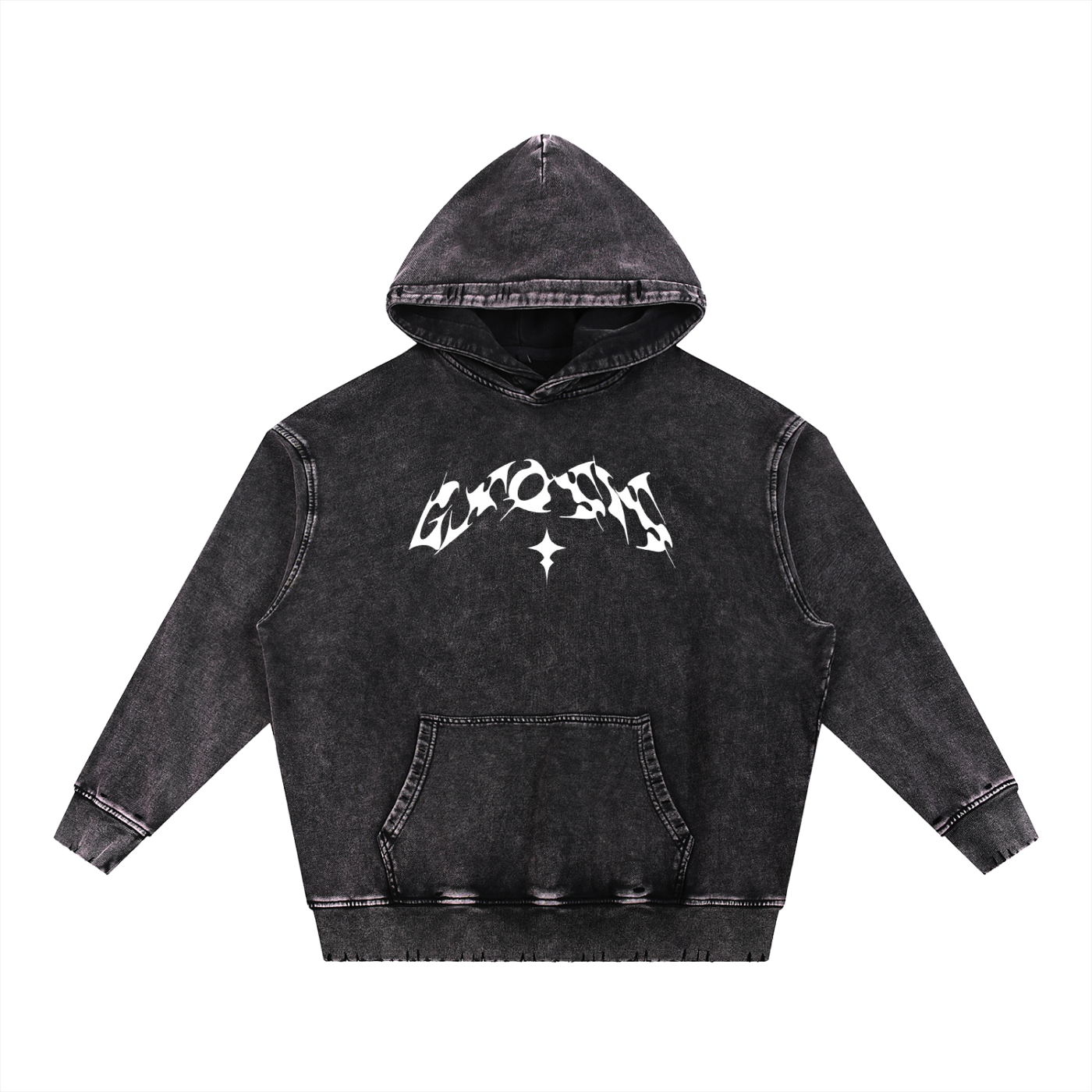 "Jus Gnosis" Snow Wash Heavyweight Hoodie