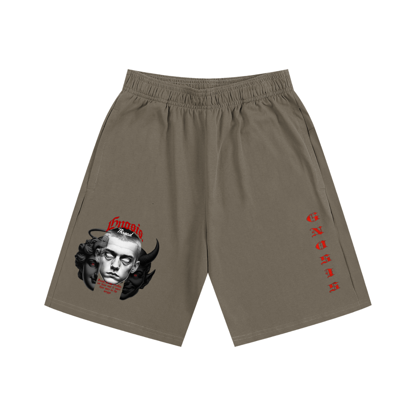 "Two Sides" Heavyweight Cotton Shorts