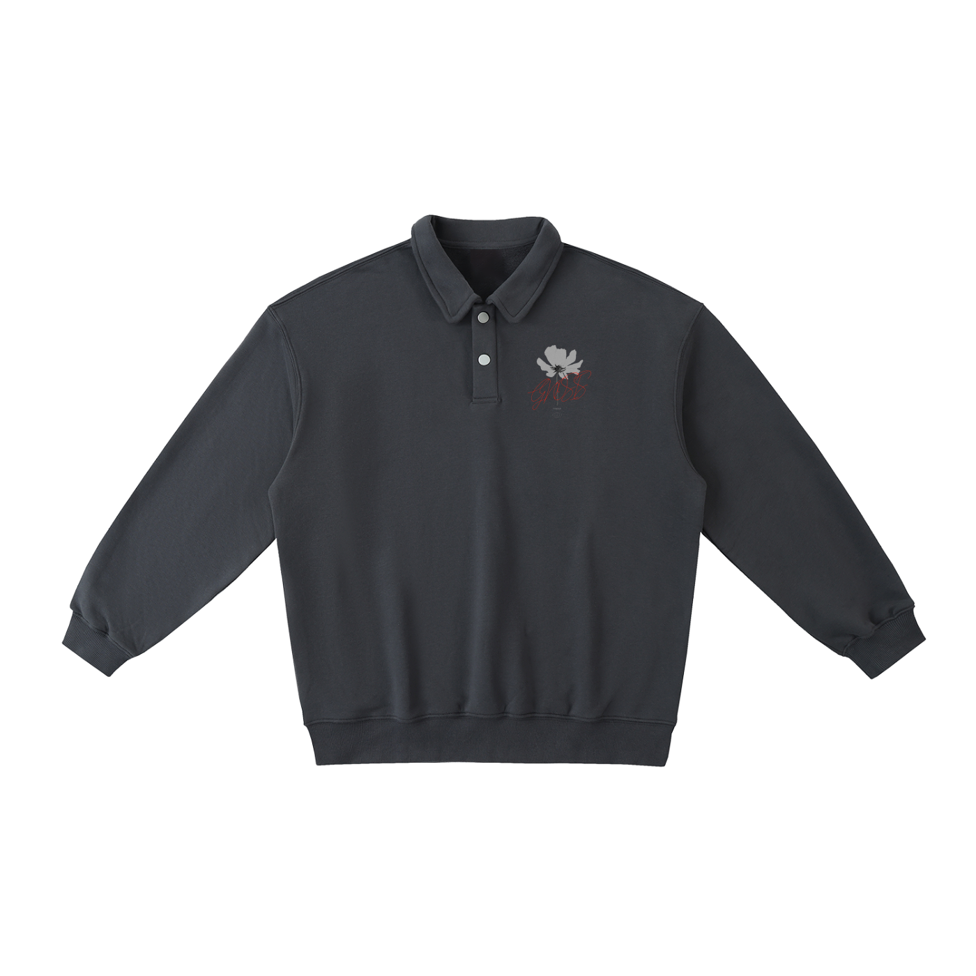 G Thread Polo-Collar Sweatshirt