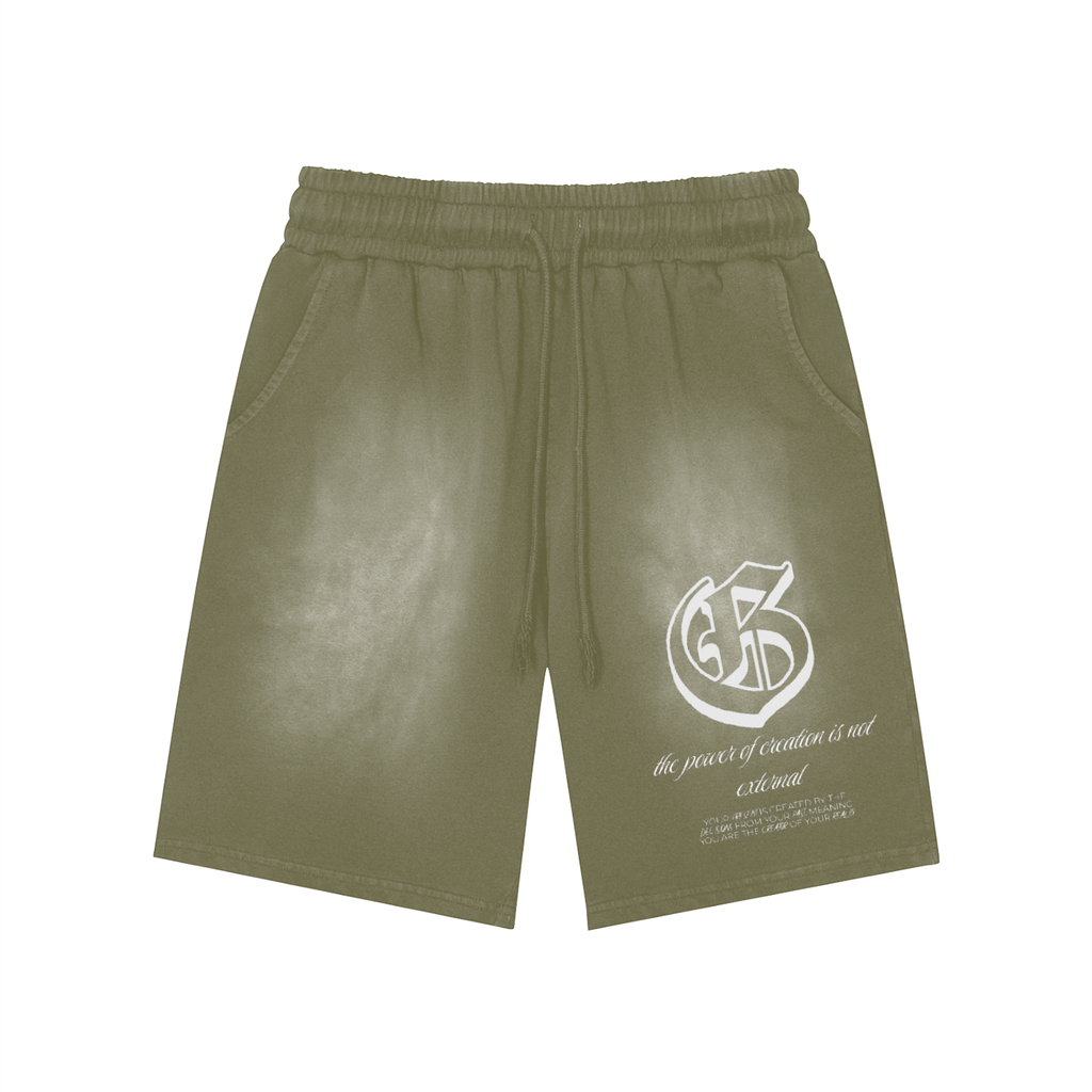G Thread Washed Shorts