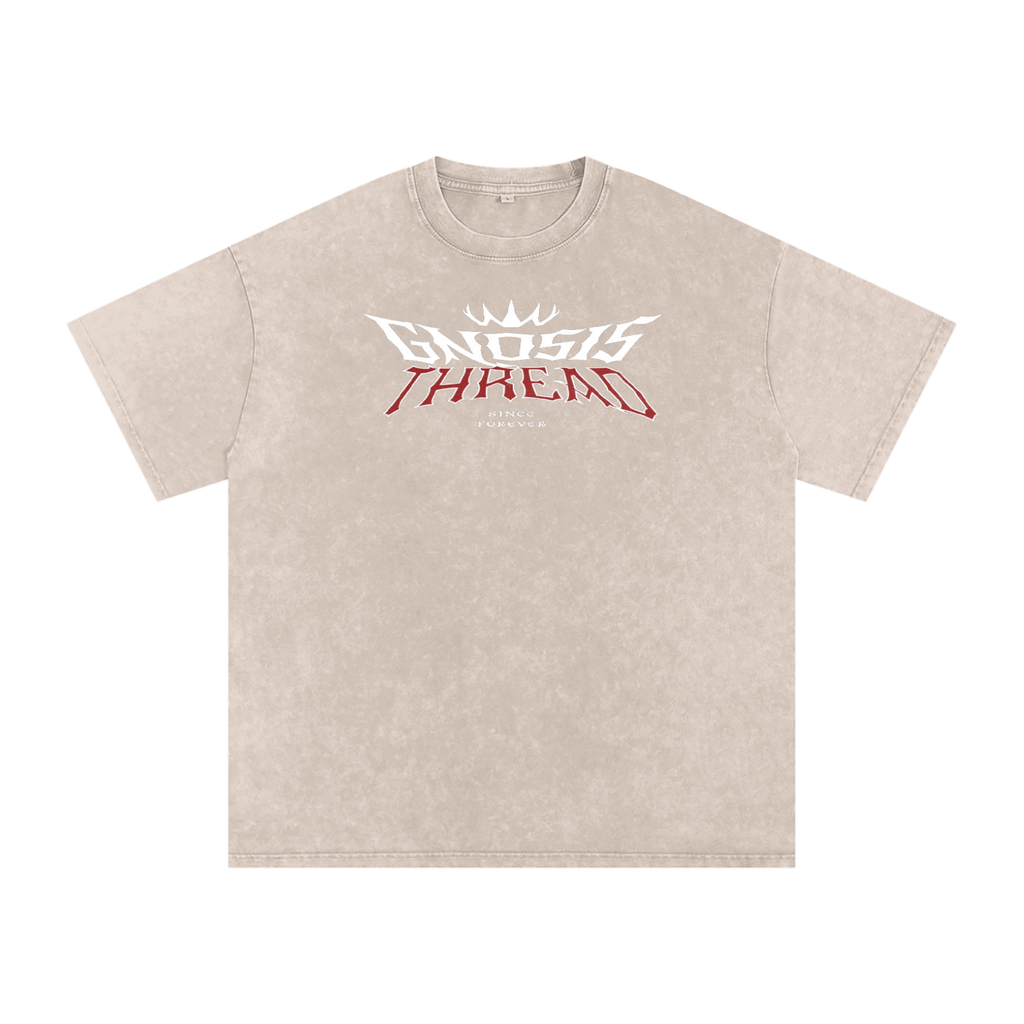 Gnosis Thread Red Samurai  Oversized Cotton T-Shirt