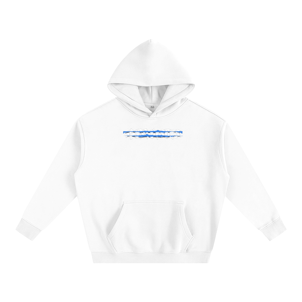 A Class Double blue strike fleeced hoodie