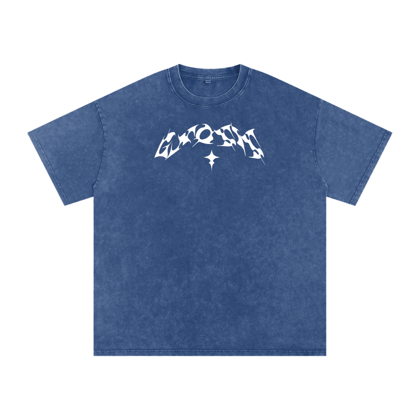 Snow Washed Oversized Cotton T-Shirt