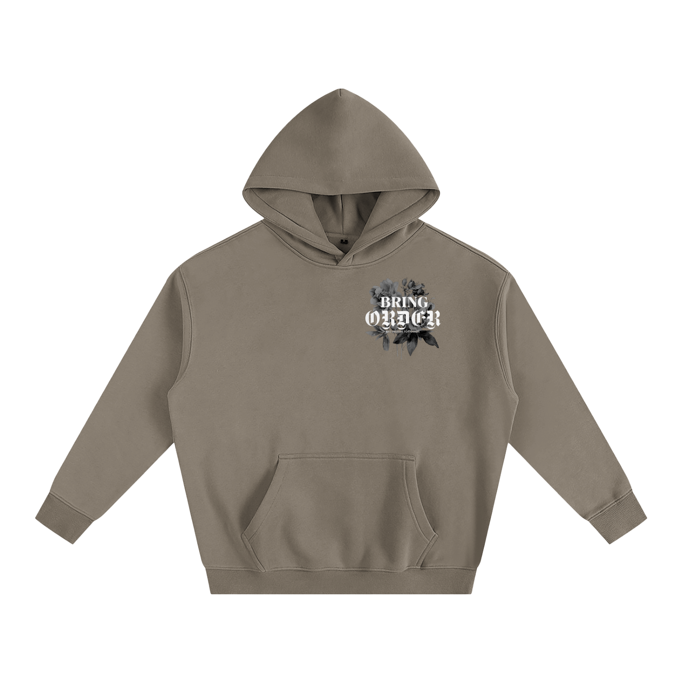 "Bring Order" Oversize Fleeced Hoodie