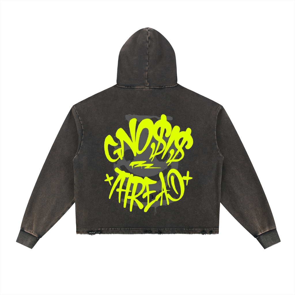 A Class Frayed-Hem Hoodie