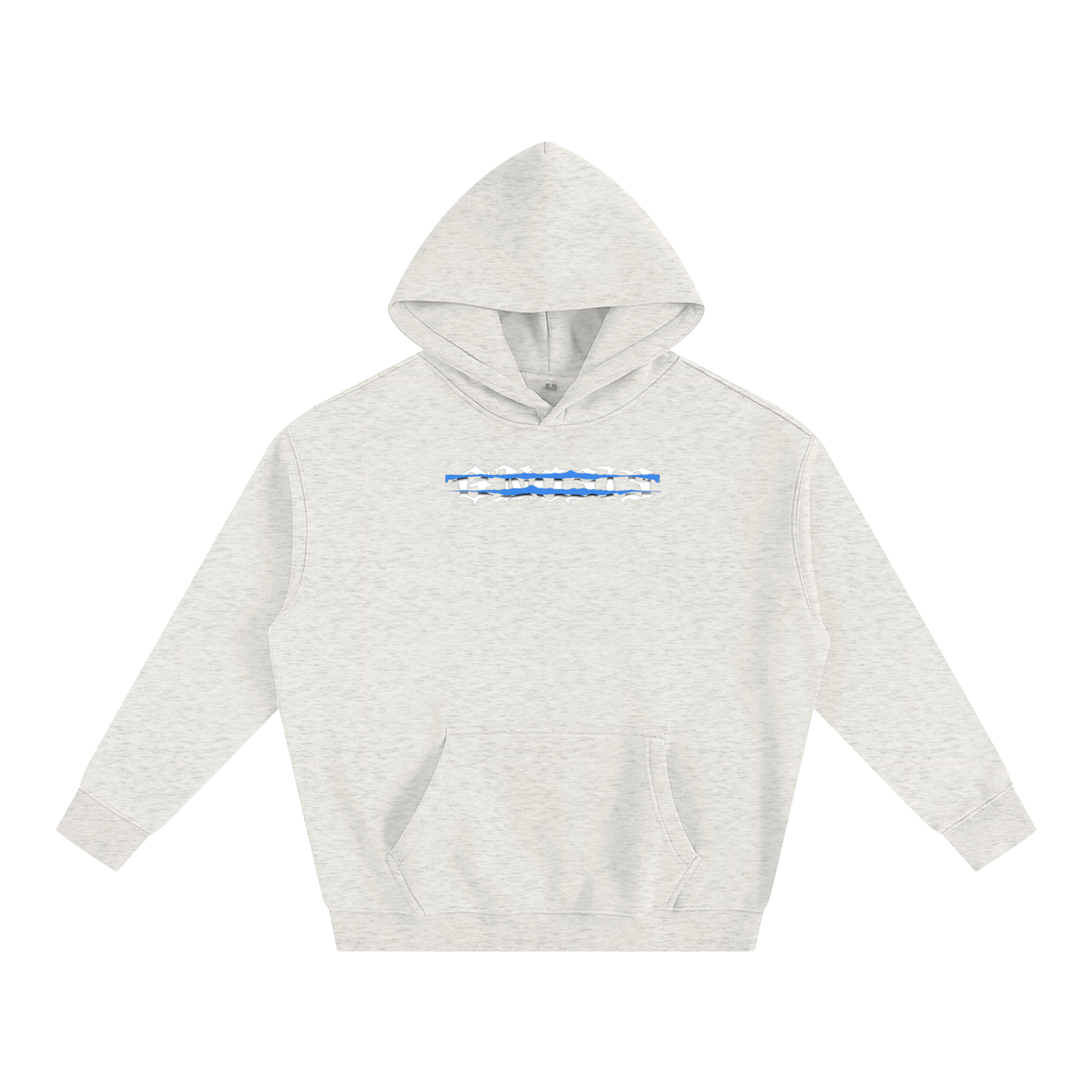 A Class Double blue strike fleeced hoodie