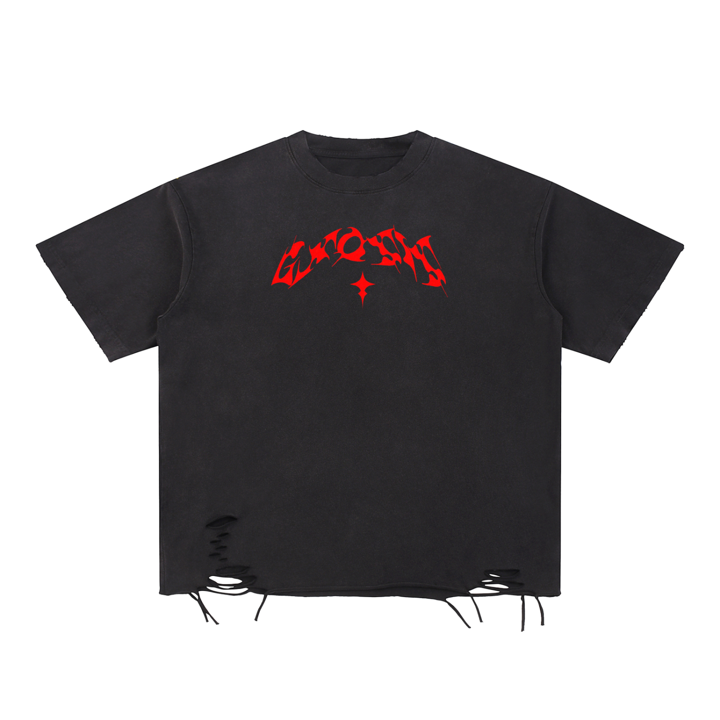 "Jus Gnosis" Ripped T-Shirt Type 1