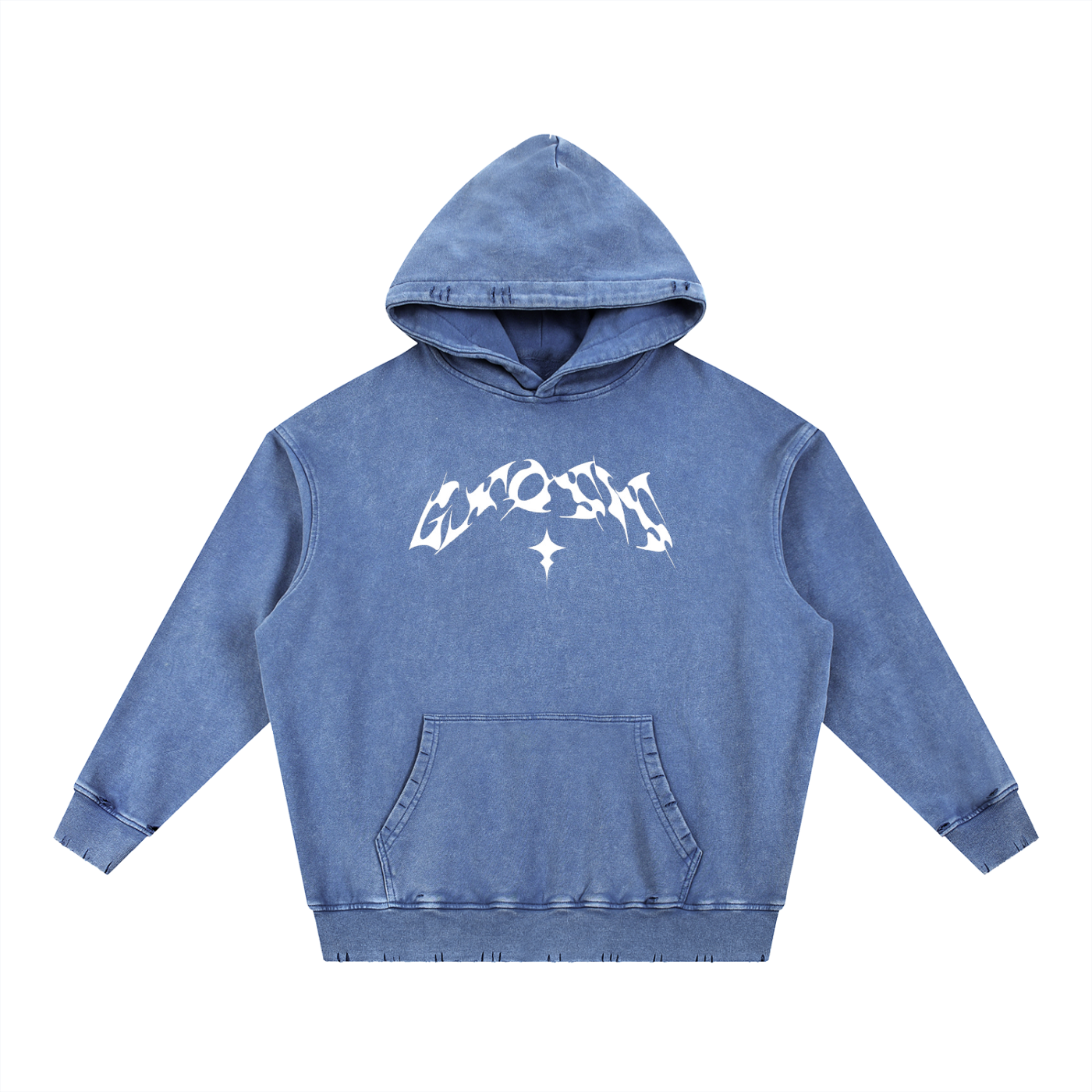 "Jus Gnosis" Snow Wash Heavyweight Hoodie