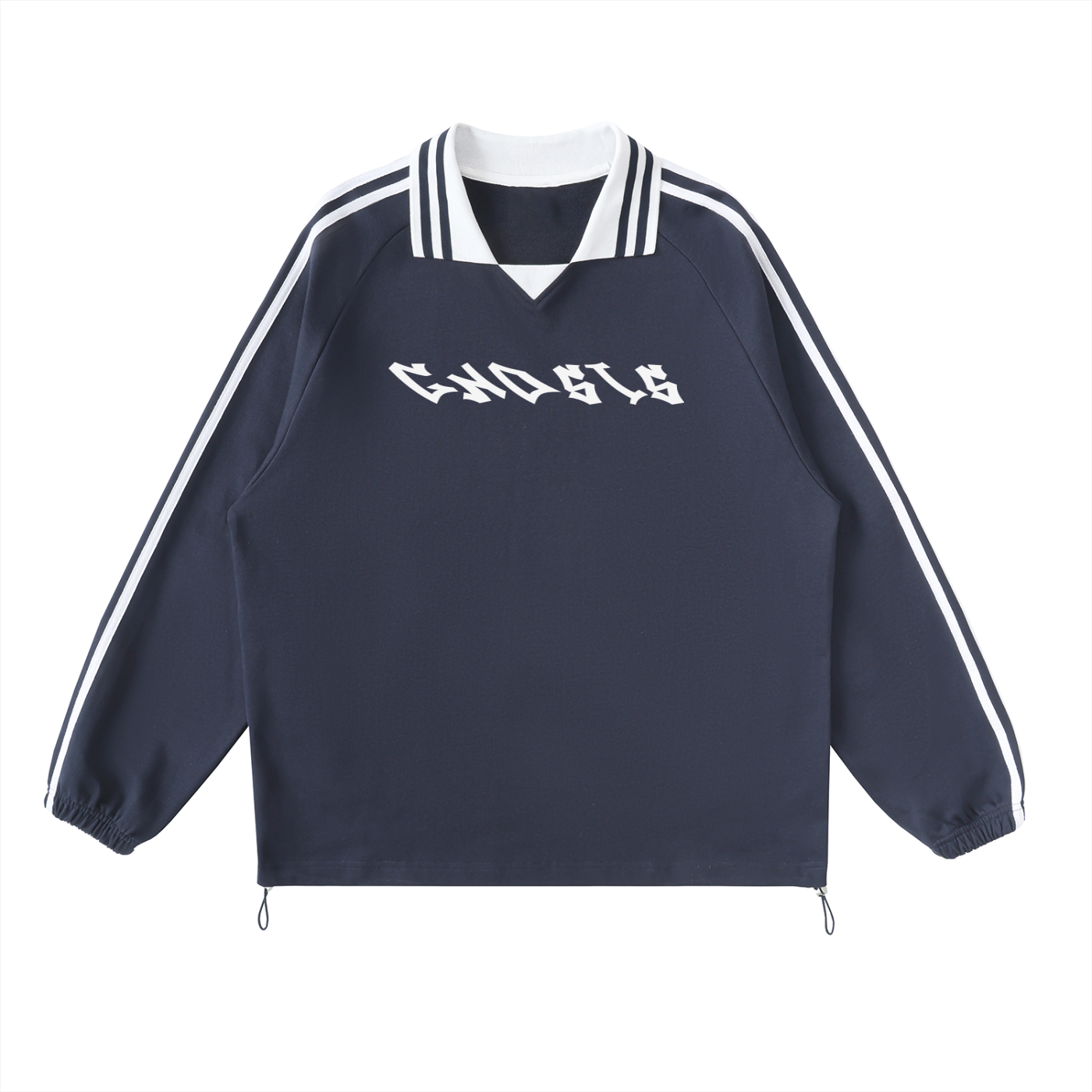 Gnosis striped collar sweatshirt