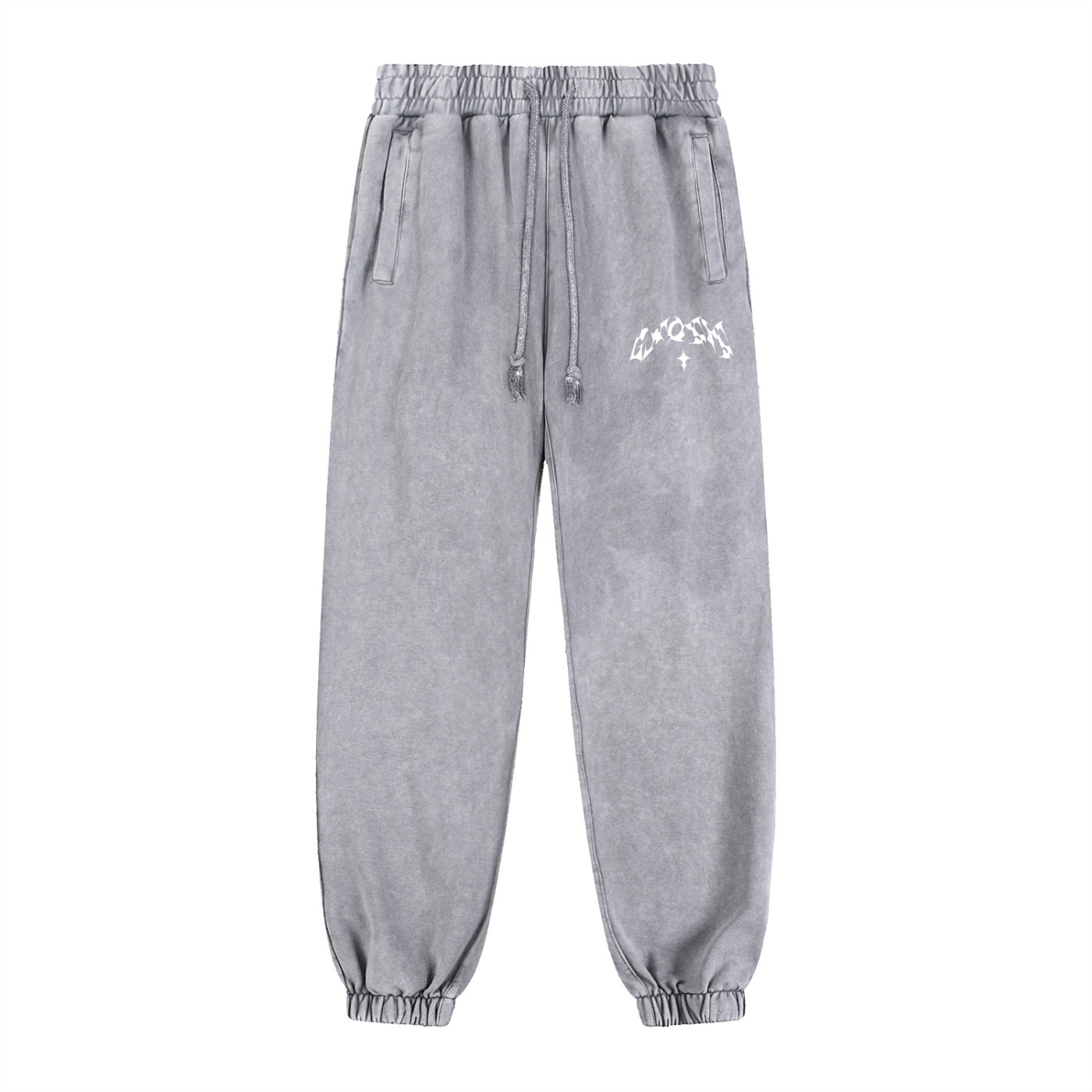 "Jus Gnosis" Snow Wash Heavyweight Sweatpants