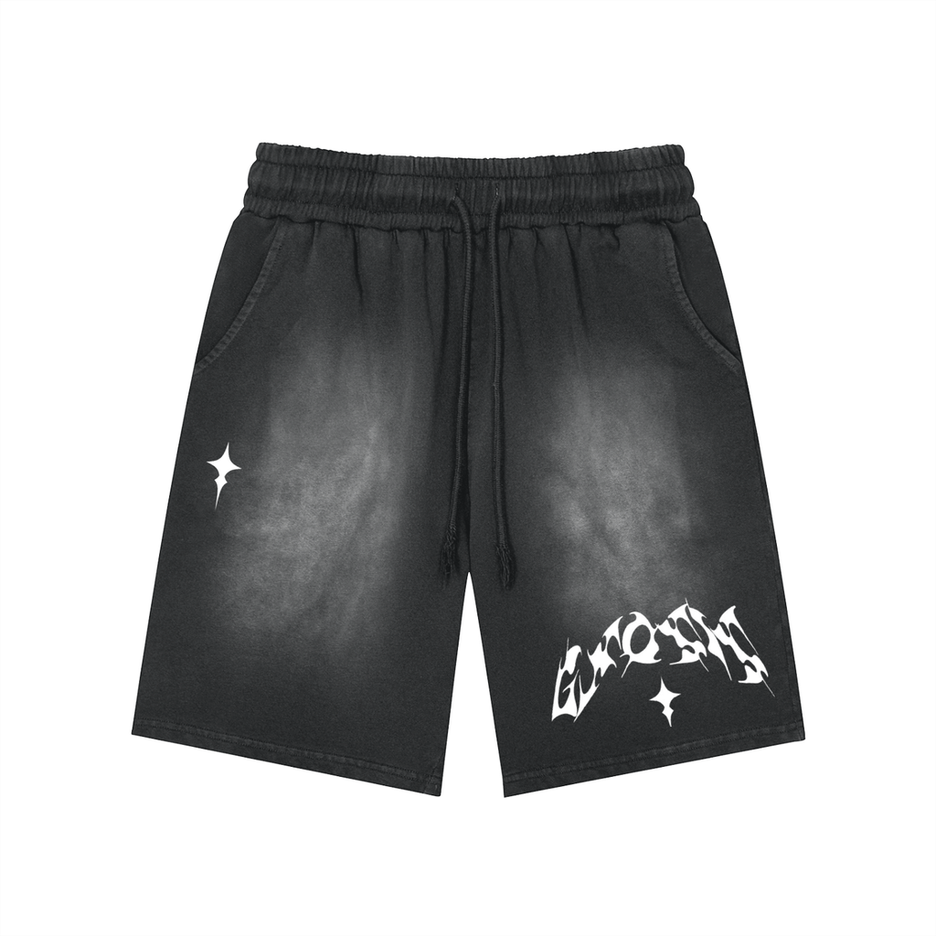 "Jus Gnosis" Washed Shorts