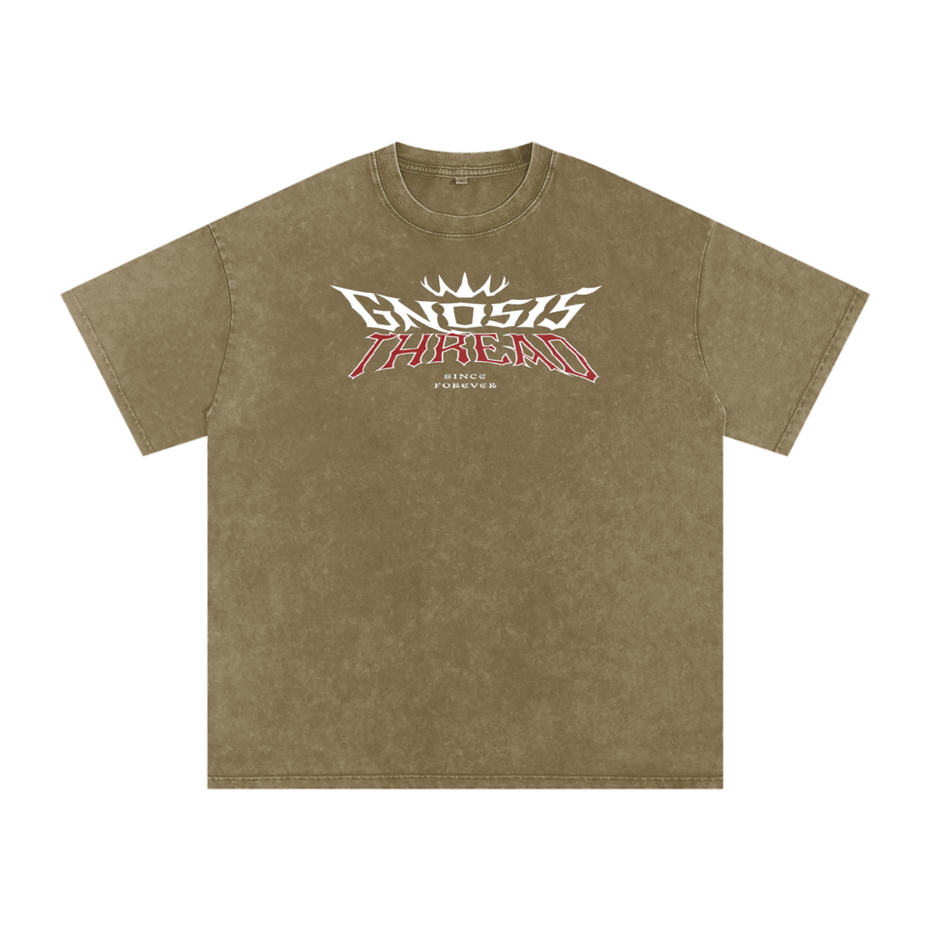Gnosis Thread Red Samurai  Oversized Cotton T-Shirt