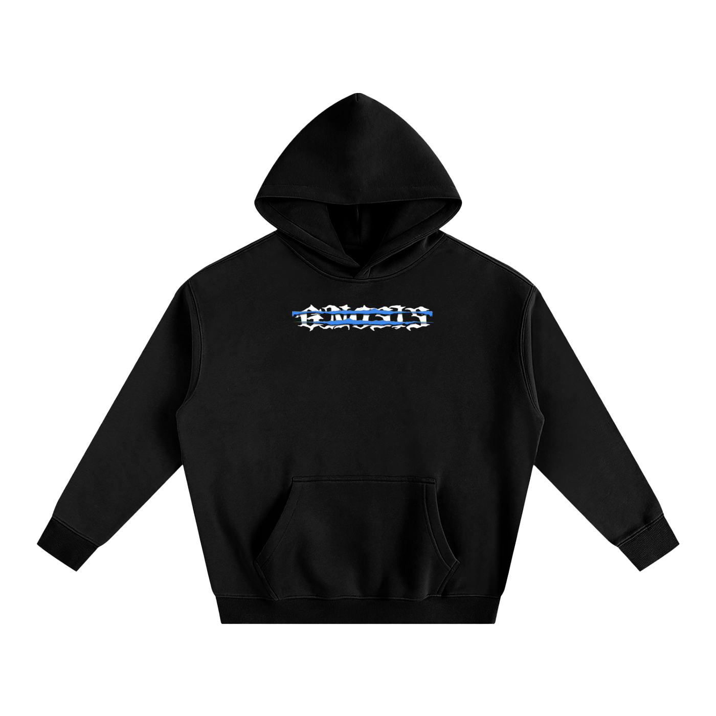 A Class Double blue strike fleeced hoodie
