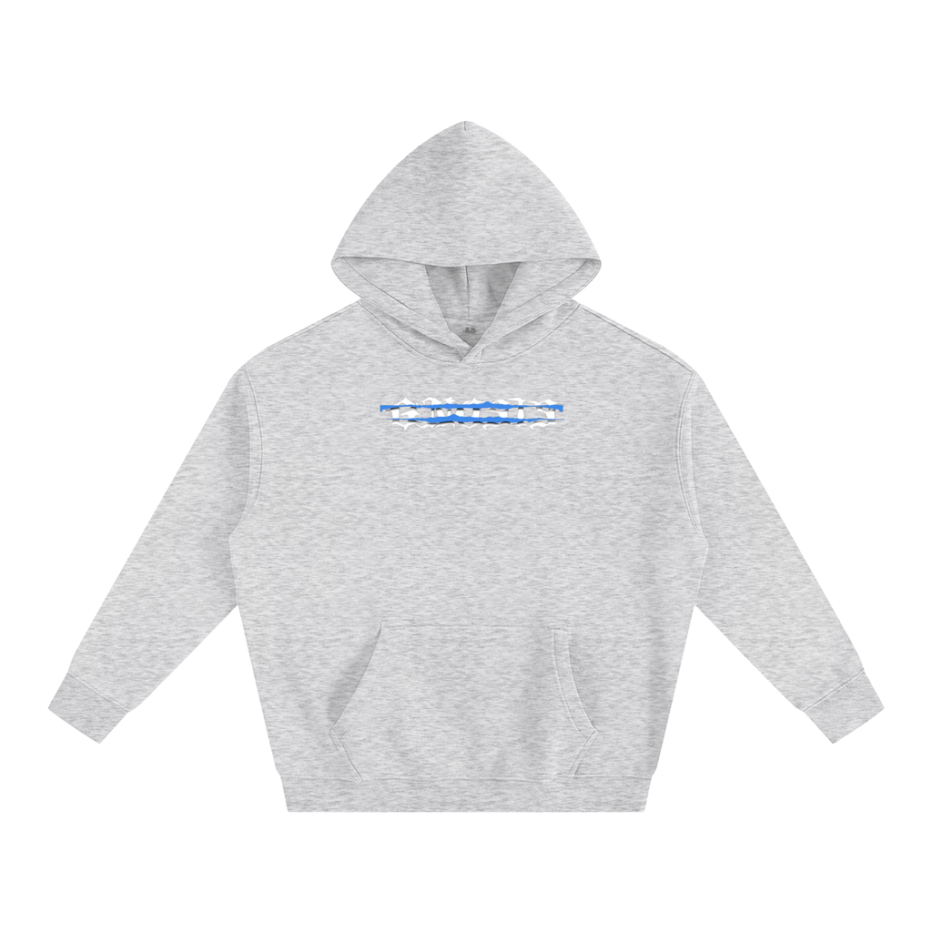 A Class Double blue strike fleeced hoodie
