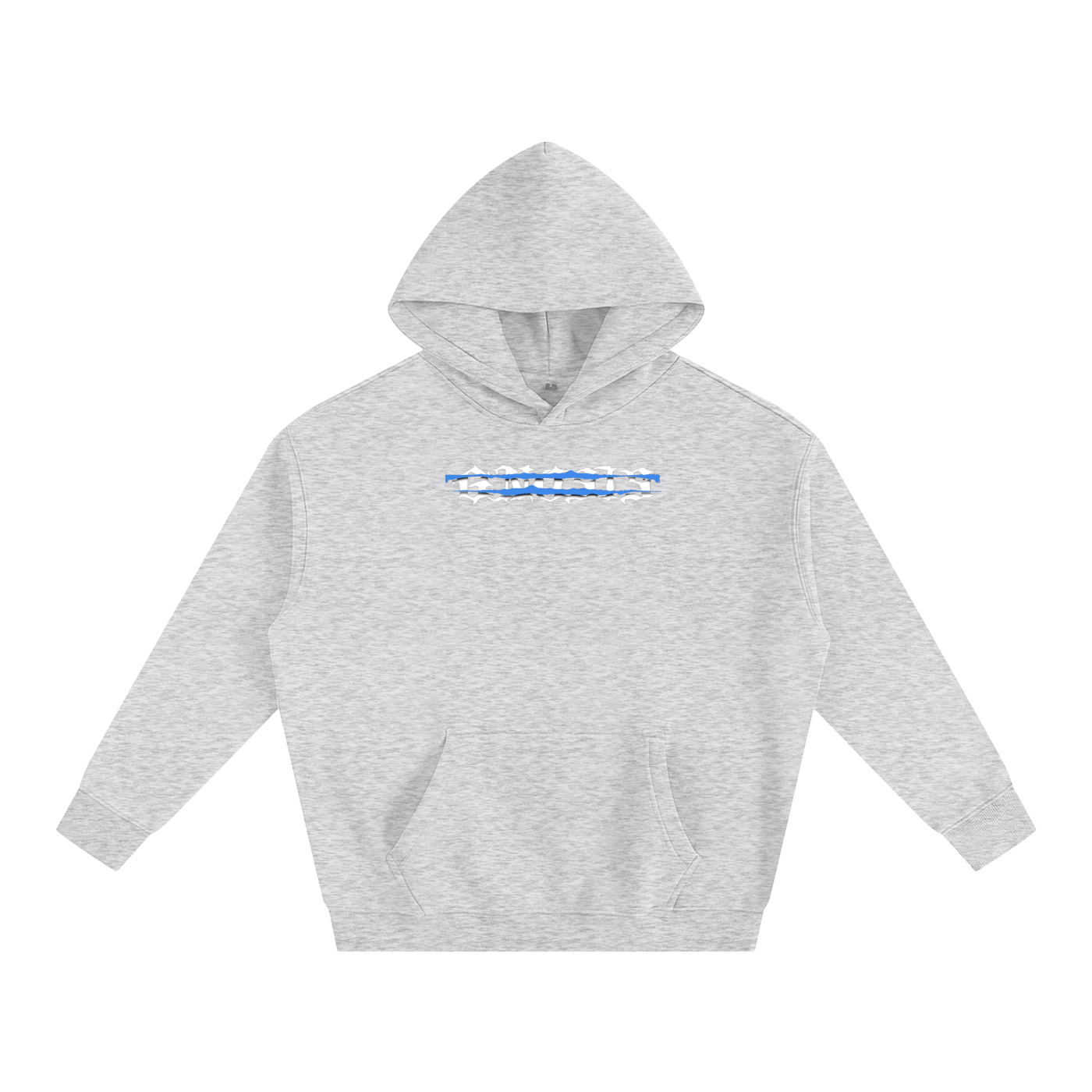 A Class Double blue strike fleeced hoodie
