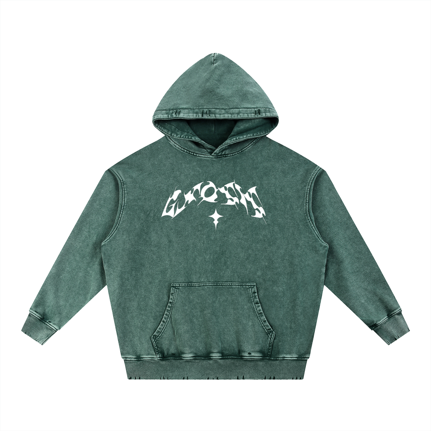 "Jus Gnosis" Snow Wash Heavyweight Hoodie