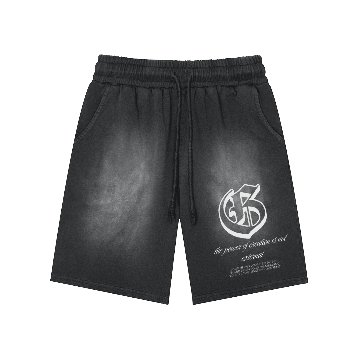 G Thread Washed Shorts