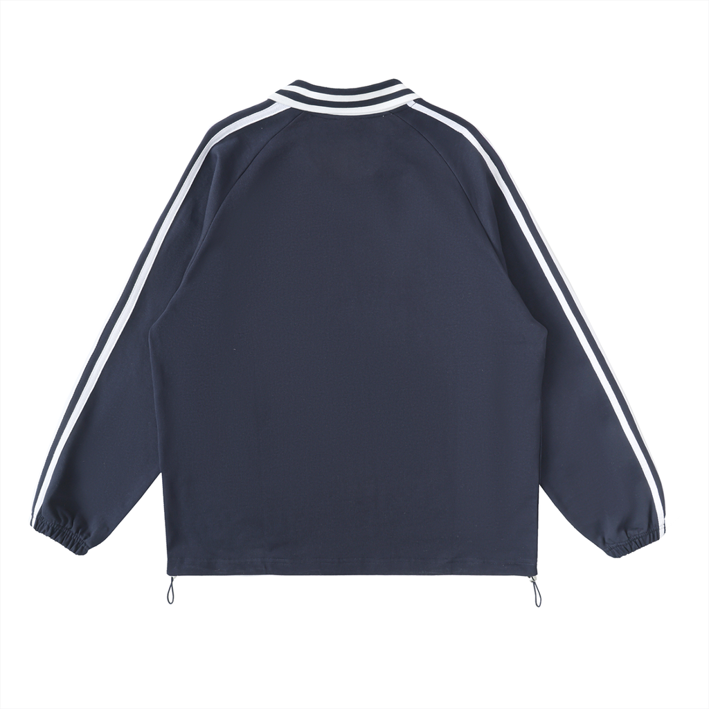 Gnosis striped collar sweatshirt