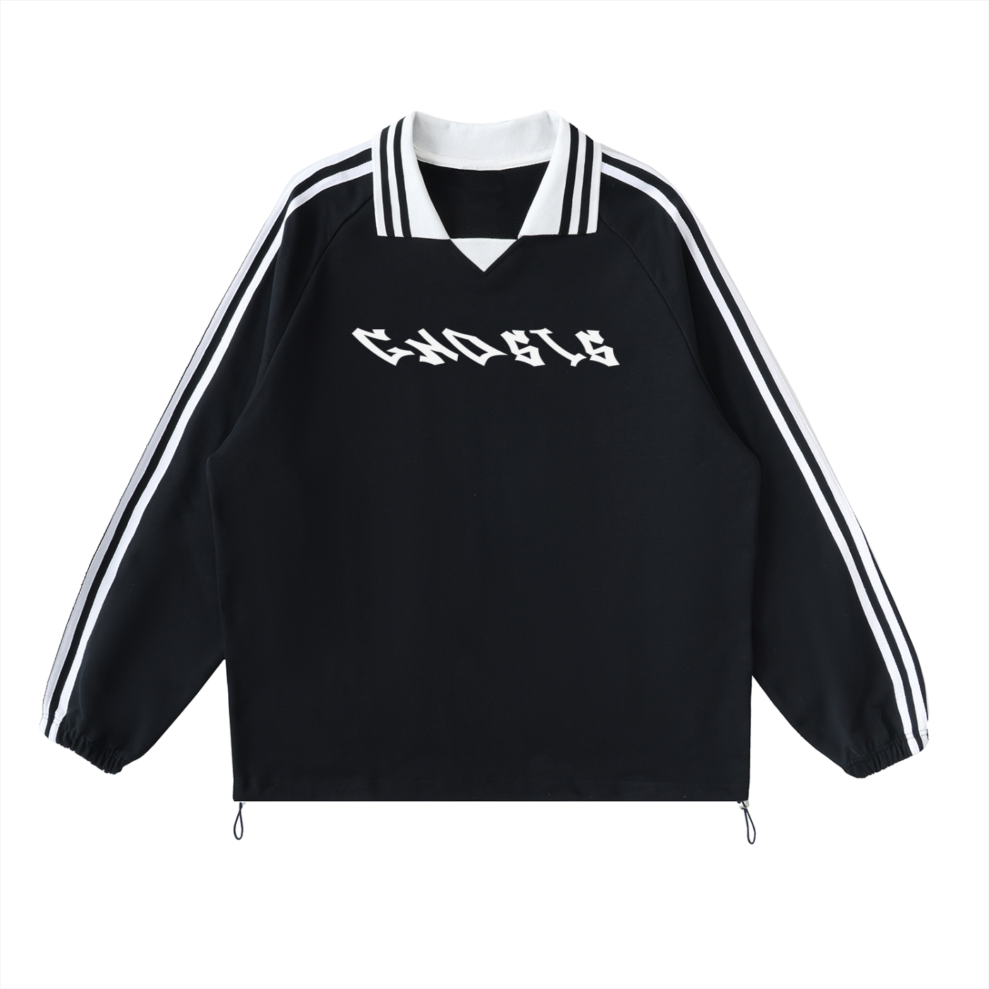 Gnosis striped collar sweatshirt