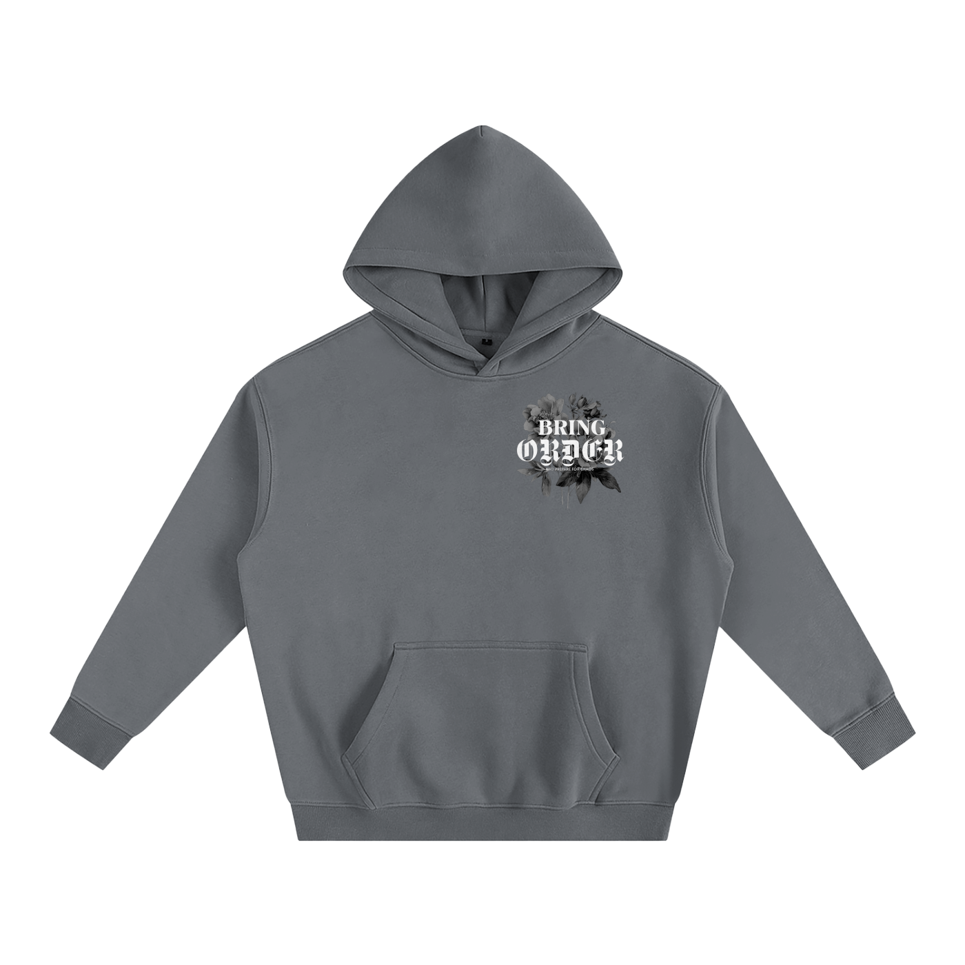 "Bring Order" Oversize Fleeced Hoodie