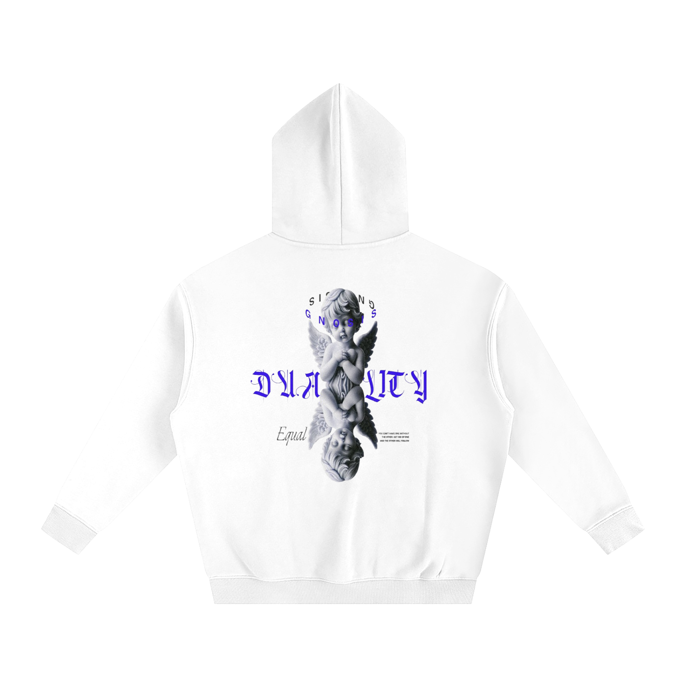 A Class Double blue strike fleeced hoodie