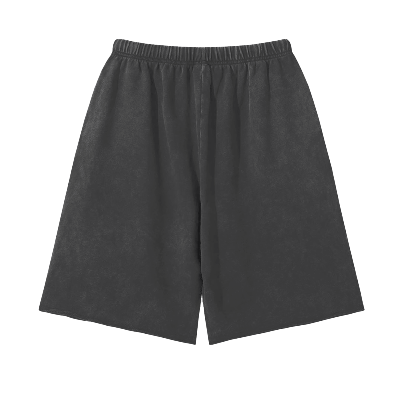 "Jus Gnosis" Raw Hem Shorts
