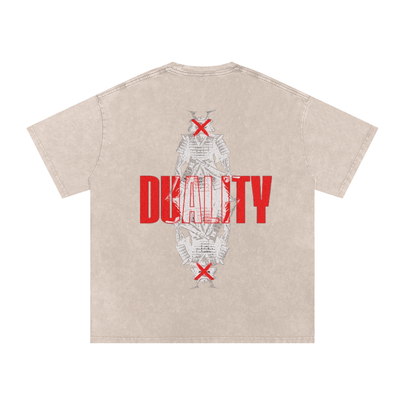 Gnosis Thread Red Samurai  Oversized Cotton T-Shirt