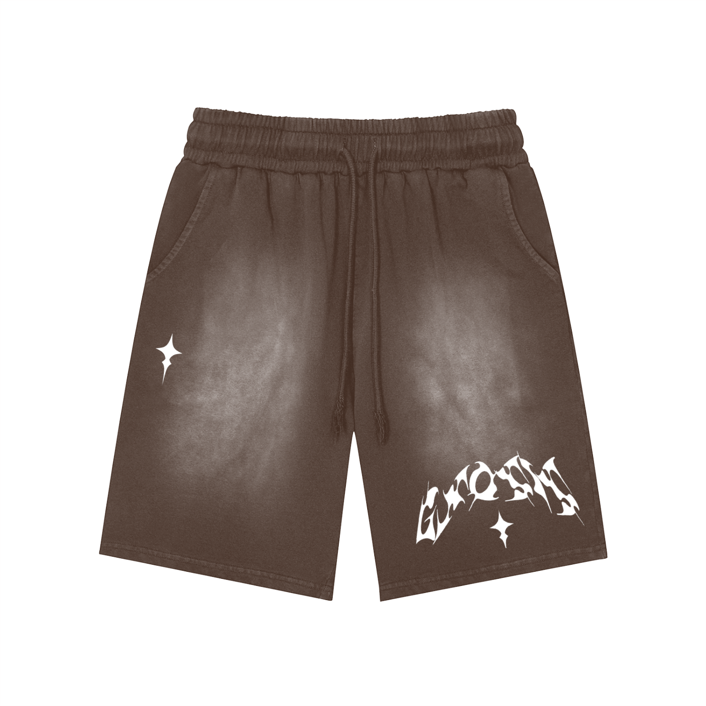 "Jus Gnosis" Washed Shorts