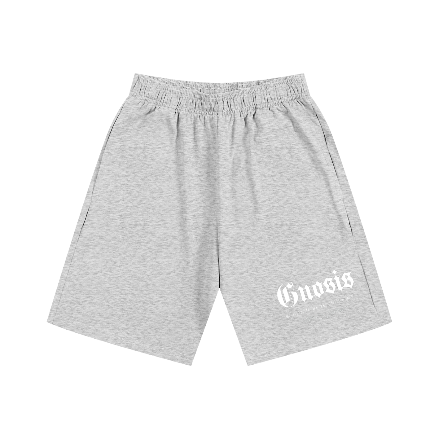 "Jus Gnosis" Cotton Shorts