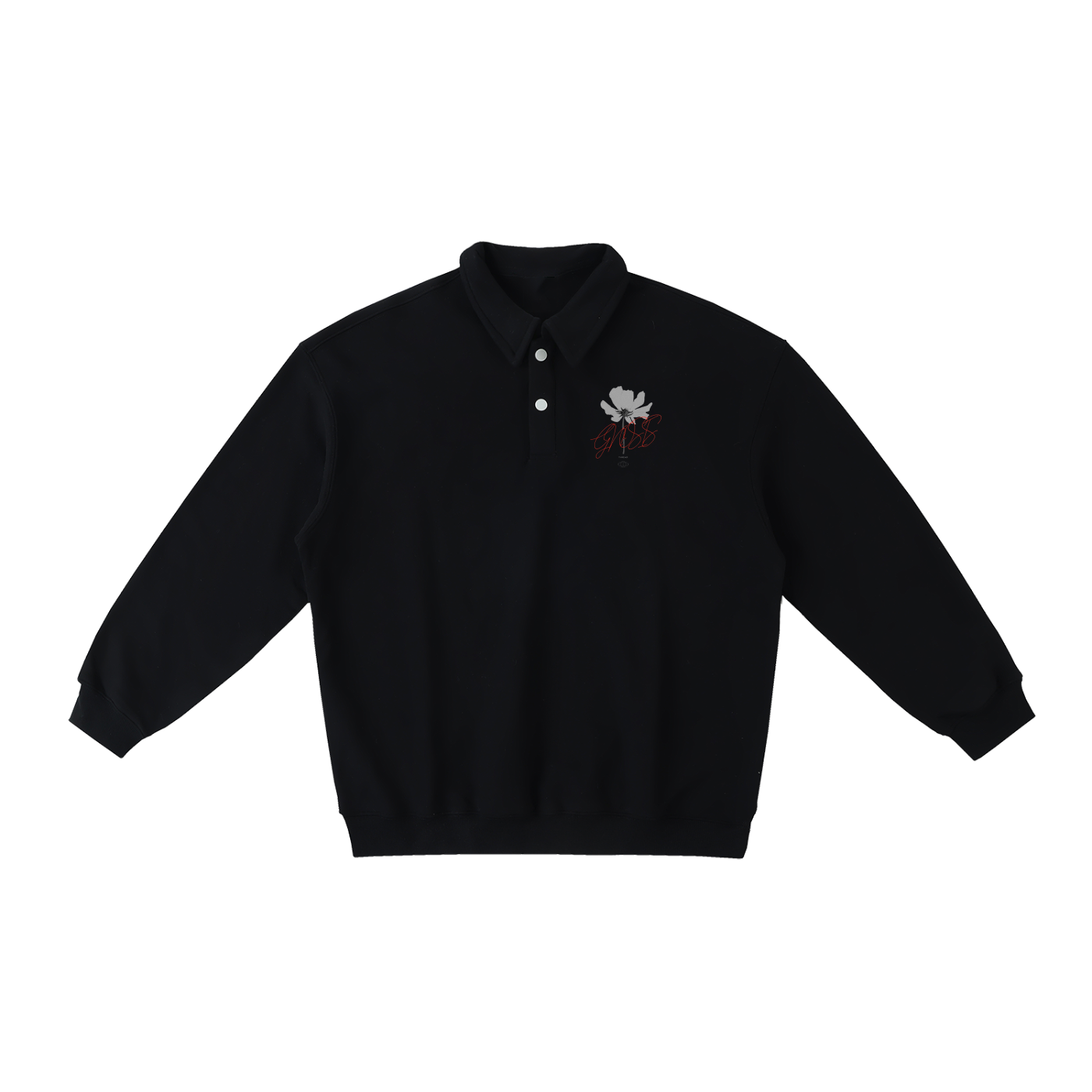 G Thread Polo-Collar Sweatshirt