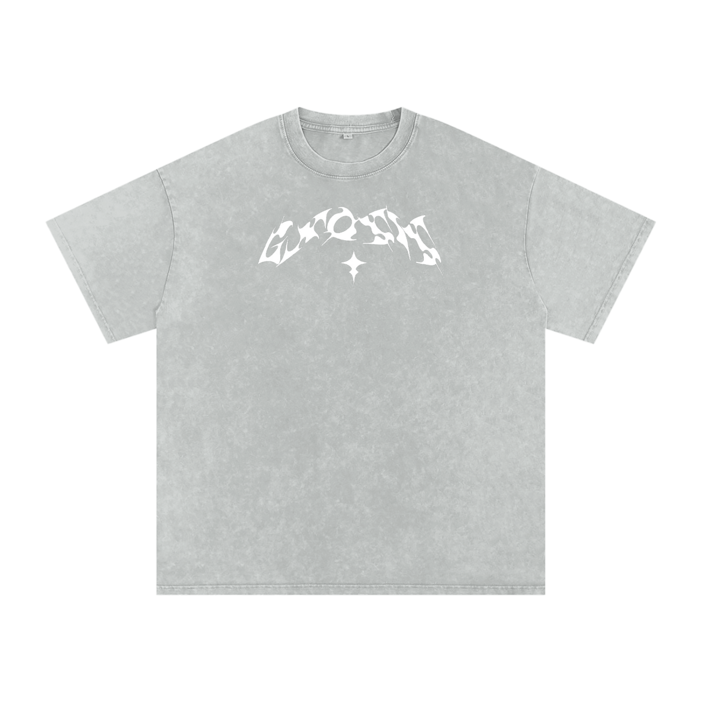 Snow Washed Oversized Cotton T-Shirt