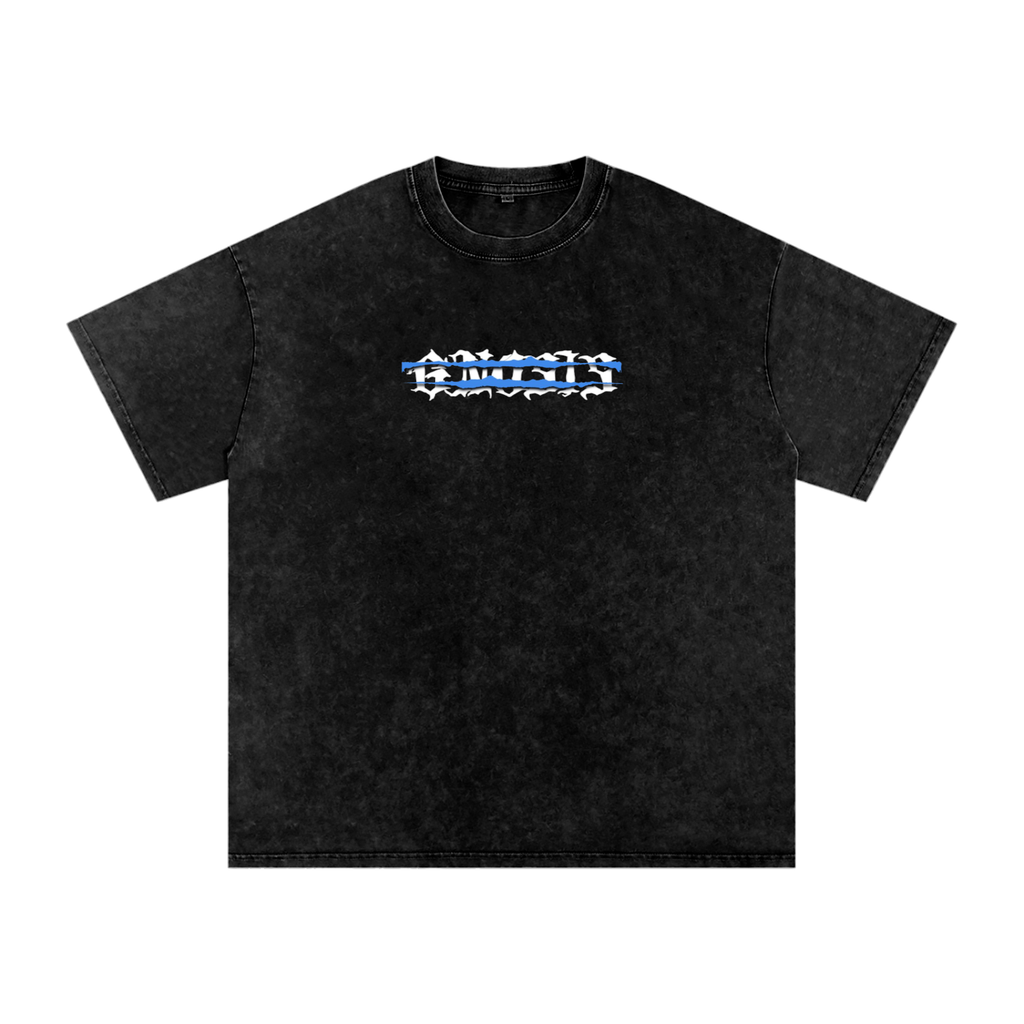 Double blue strike T-shirt