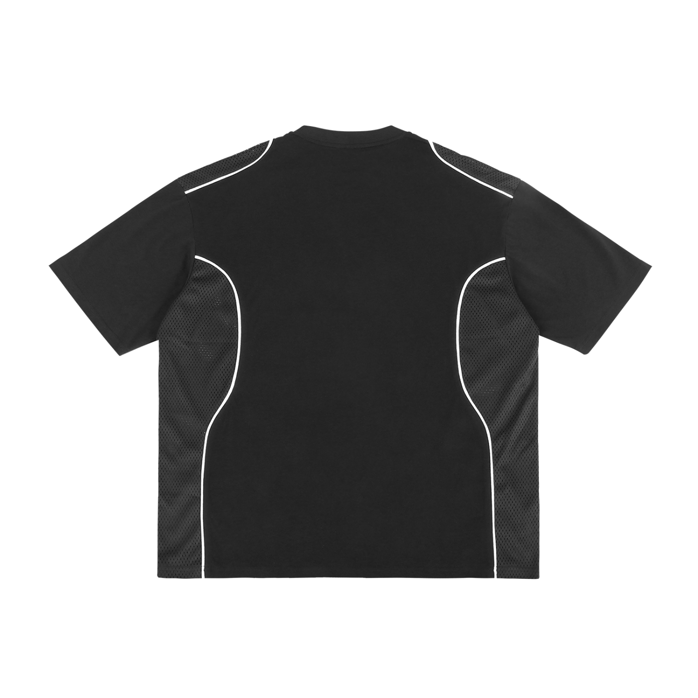 "Jus Gnosis" Contrast Piped Panel T-Shirt