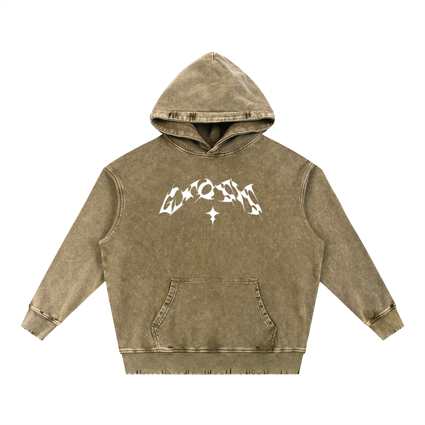 "Jus Gnosis" Snow Wash Heavyweight Hoodie